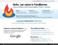 creating a feedburner feed