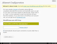 using akismet and controlling spam
