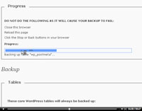 creating backups for wordpress