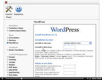 installing wordpress in cpanel